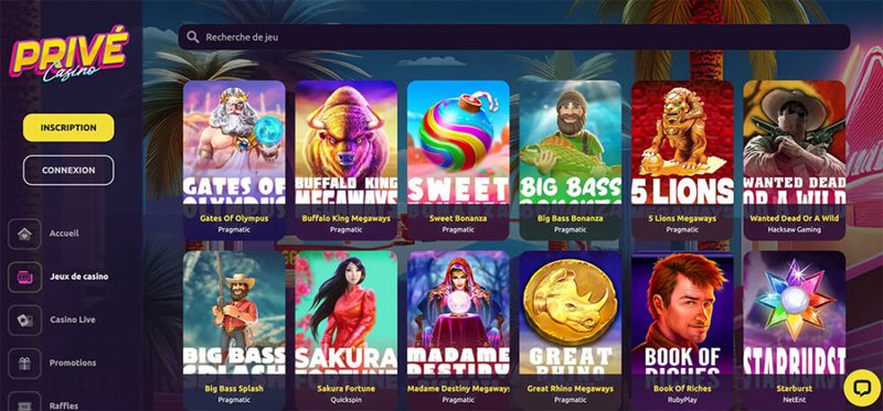 Prive casino avis à France